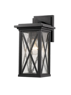 Z-Lite - 583S-BK - One Light Outdoor Wall Light - Brookside - Black