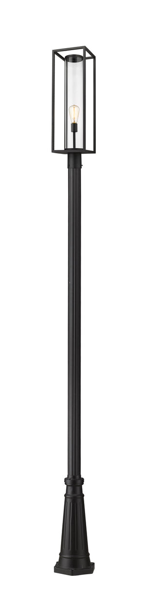 Z-Lite - 584PHBR-519P-BK - One Light Outdoor Post Mounted Fixture - Dunbroch - Black