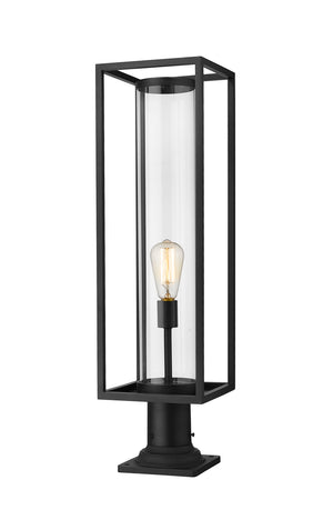 Z-Lite - 584PHBR-533PM-BK - One Light Outdoor Pier Mounted Fixture - Dunbroch - Black