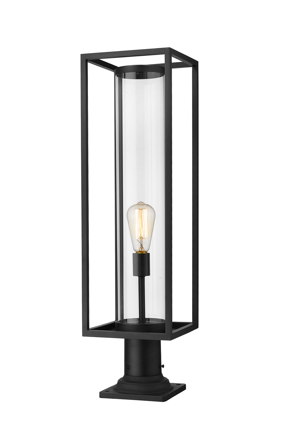 Z-Lite - 584PHBR-533PM-BK - One Light Outdoor Pier Mounted Fixture - Dunbroch - Black