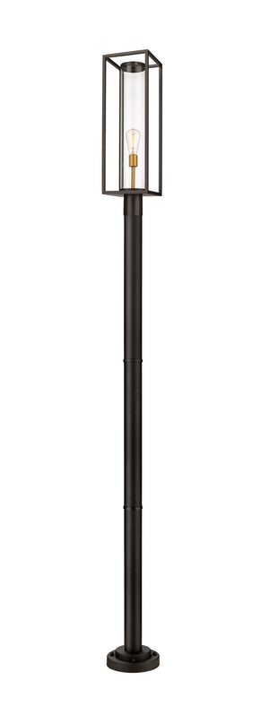 Z-Lite - 584PHBR-567P-DBZ - One Light Outdoor Post Mount - Dunbroch - Deep Bronze / Outdoor Brass