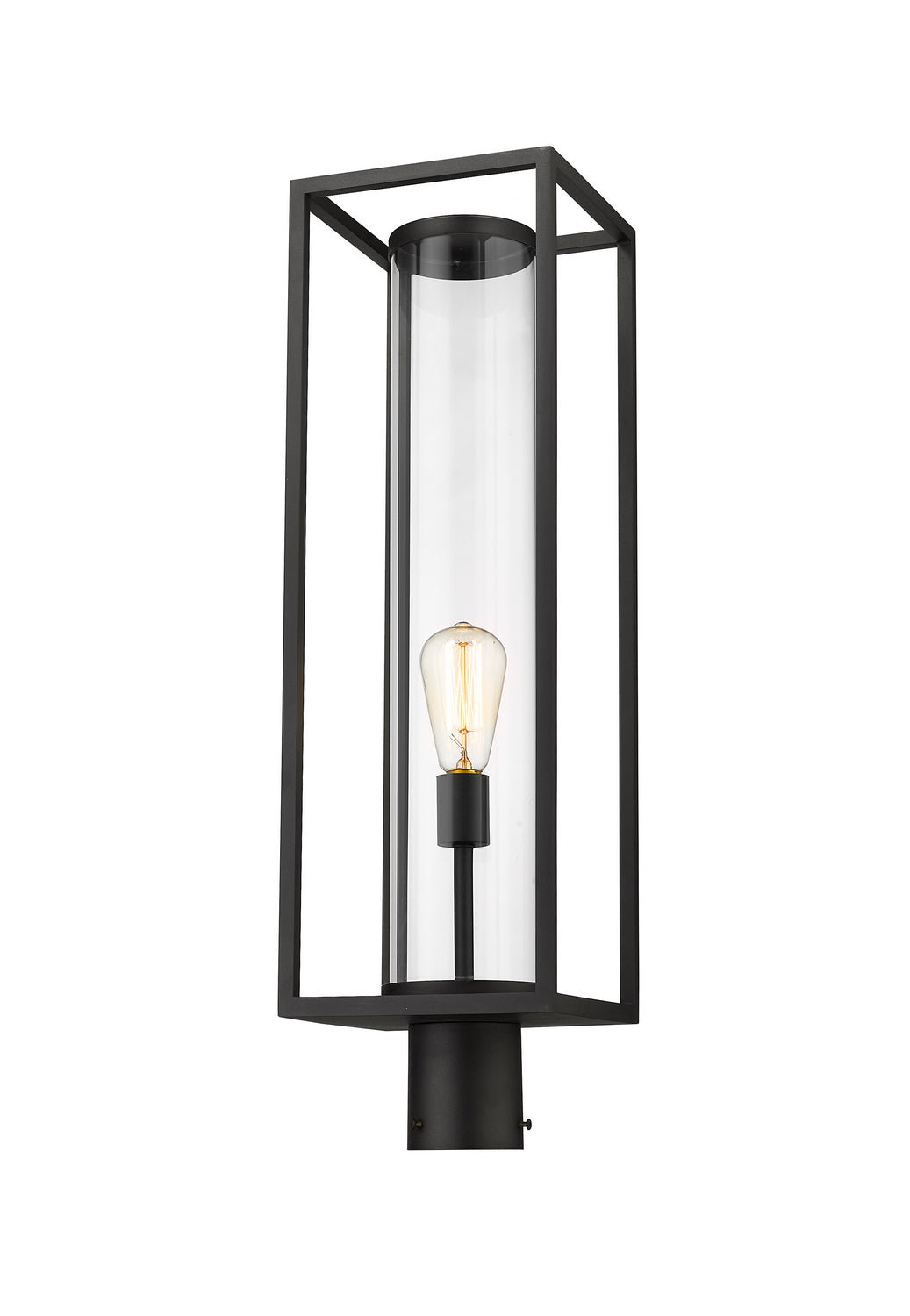 Z-Lite - 584PHBR-BK - One Light Outdoor Post Mount Fixture - Dunbroch - Black