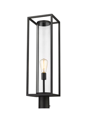 Z-Lite - 584PHBR-BK - One Light Outdoor Post Mount Fixture - Dunbroch - Black