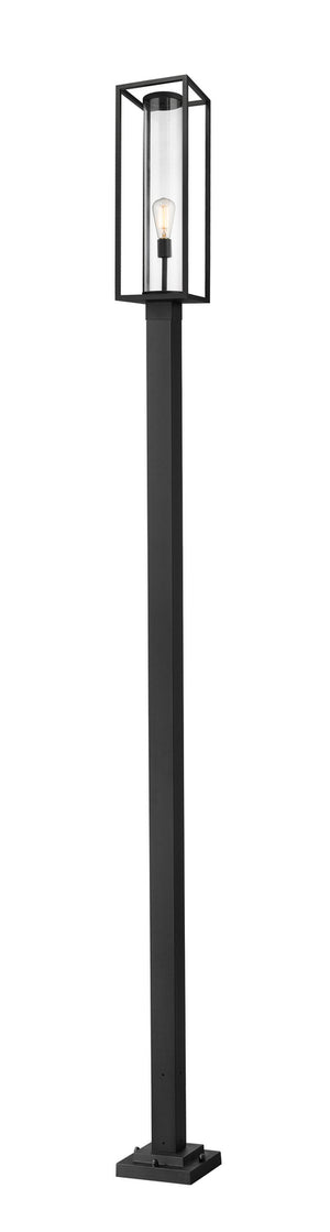 Z-Lite - 584PHBS-536P-BK - One Light Outdoor Post Mounted Fixture - Dunbroch - Black