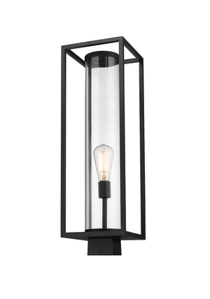 Z-Lite - 584PHBS-BK - One Light Outdoor Post Mount Fixture - Dunbroch - Black