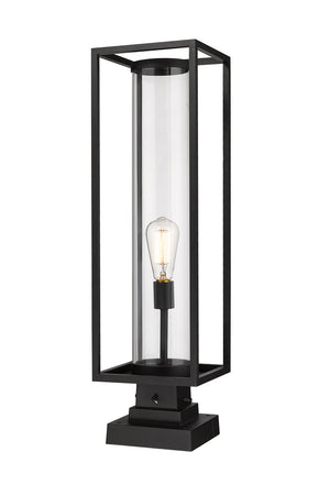 Z-Lite - 584PHBS-SQPM-BK - One Light Outdoor Pier Mounted Fixture - Dunbroch - Black