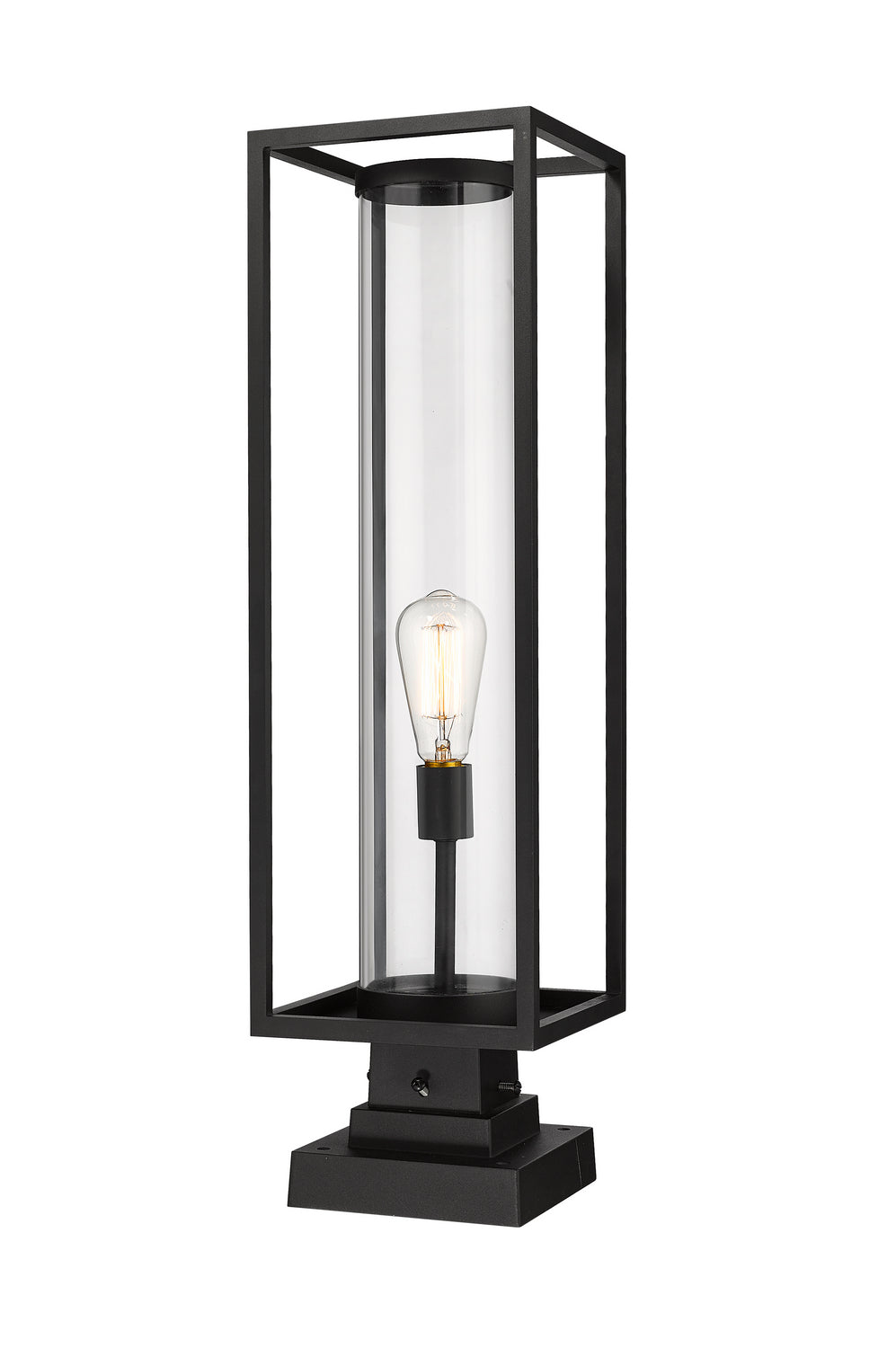 Z-Lite - 584PHBS-SQPM-BK - One Light Outdoor Pier Mounted Fixture - Dunbroch - Black
