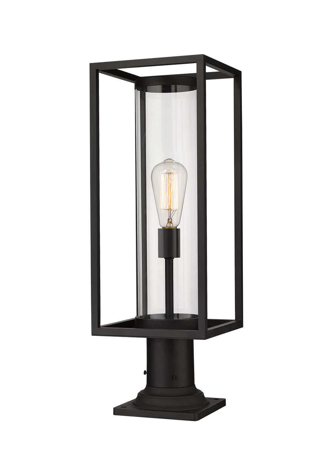 Z-Lite - 584PHMR-533PM-BK - One Light Outdoor Pier Mount - Dunbroch - Black