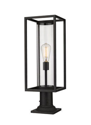 Z-Lite - 584PHMR-533PM-BK - One Light Outdoor Pier Mount - Dunbroch - Black