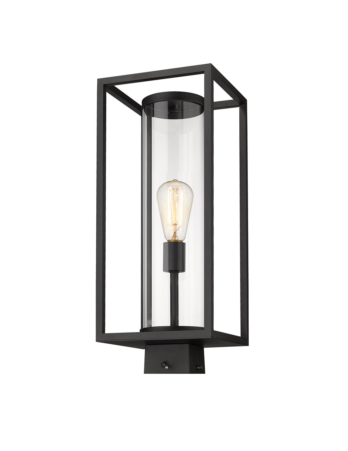 Z-Lite - 584PHMS-BK - One Light Outdoor Post Mount Fixture - Dunbroch - Black