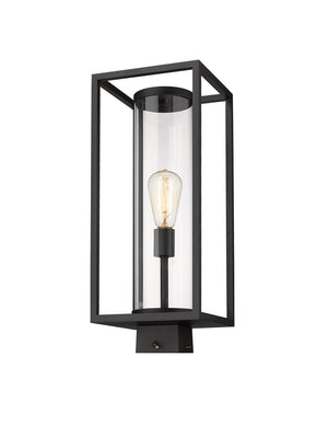 Z-Lite - 584PHMS-BK - One Light Outdoor Post Mount Fixture - Dunbroch - Black