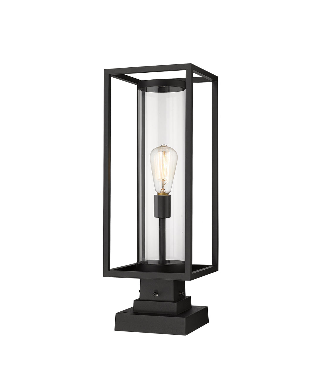Z-Lite - 584PHMS-SQPM-BK - One Light Outdoor Pier Mounted Fixture - Dunbroch - Black