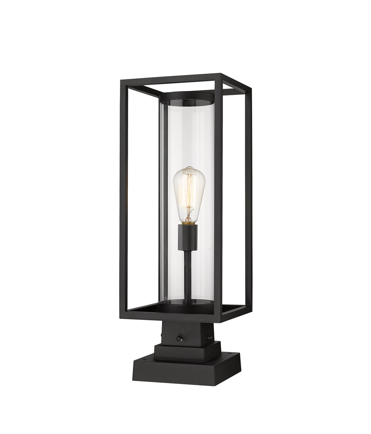 Z-Lite - 584PHMS-SQPM-BK - One Light Outdoor Pier Mounted Fixture - Dunbroch - Black