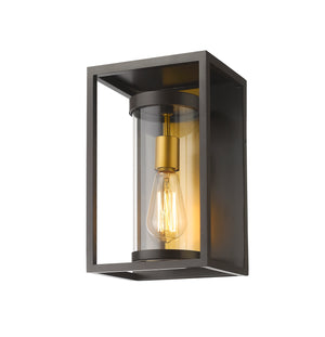 Z-Lite - 584S-DBZ-OBS - One Light Outdoor Wall Light - Dunbroch - Deep Bronze + Outdoor Brass