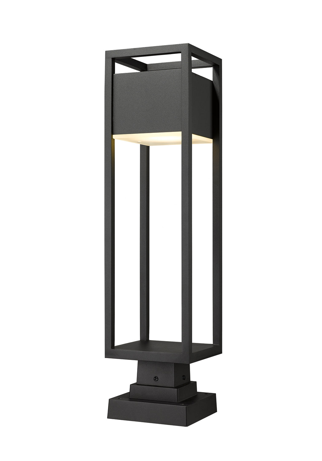 Z-Lite - 585PHBS-SQPM-BK-LED - LED Outdoor Pier Mount - Barwick - Black