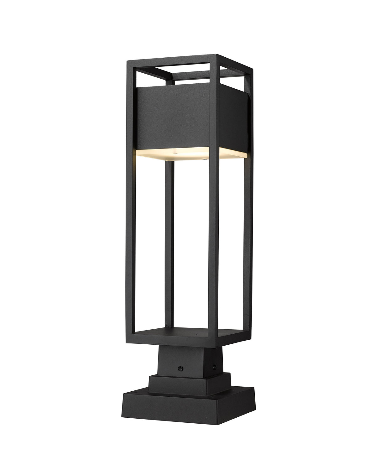 Z-Lite - 585PHMS-SQPM-BK-LED - LED Outdoor Pier Mounted Fixture - Barwick - Black