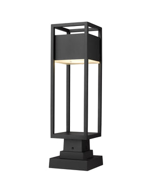 Z-Lite - 585PHMS-SQPM-BK-LED - LED Outdoor Pier Mounted Fixture - Barwick - Black