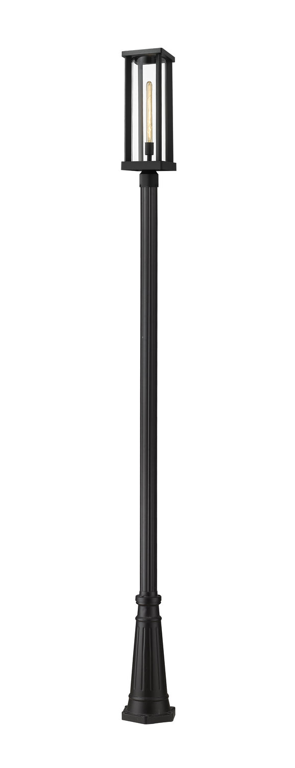 Z-Lite - 586PHBR-519P-BK - One Light Outdoor Post Mounted Fixture - Glenwood - Black