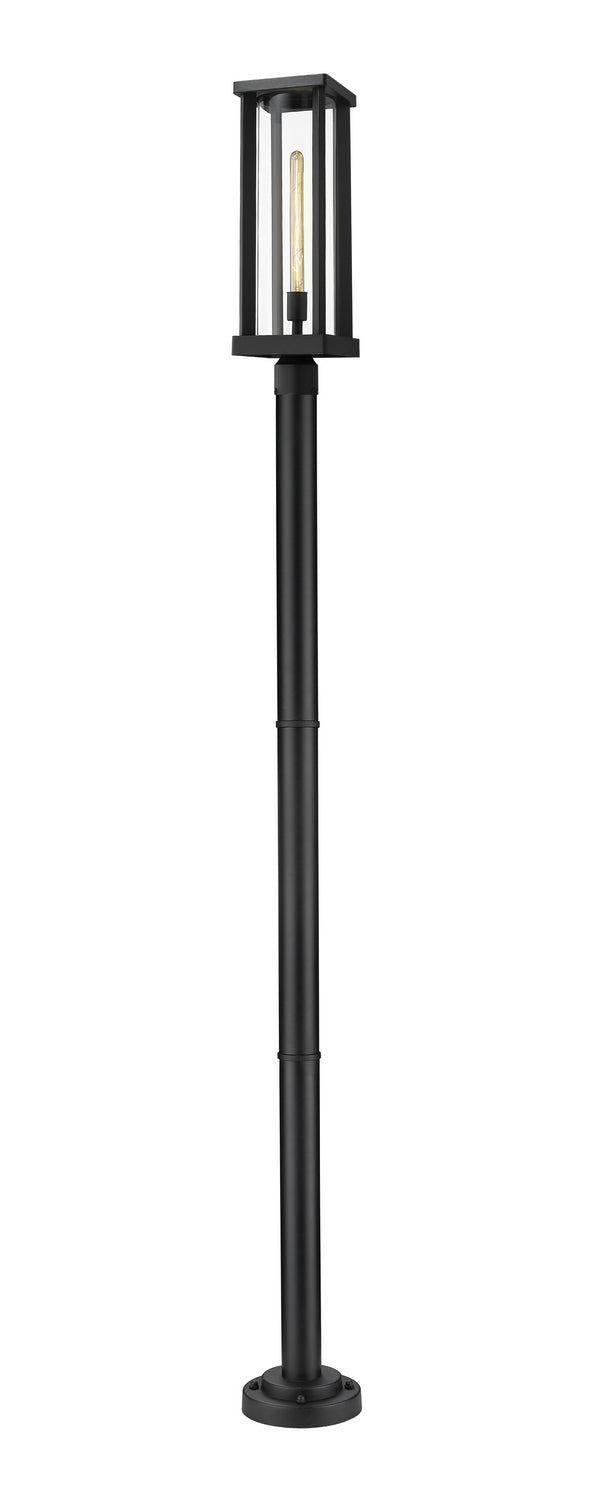 Z-Lite - 586PHBR-567P-BK - One Light Outdoor Post Mounted Fixture - Glenwood - Black
