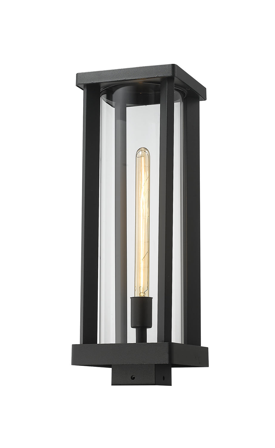 Z-Lite - 586PHBS-BK - One Light Outdoor Post Mount Fixture - Glenwood - Black