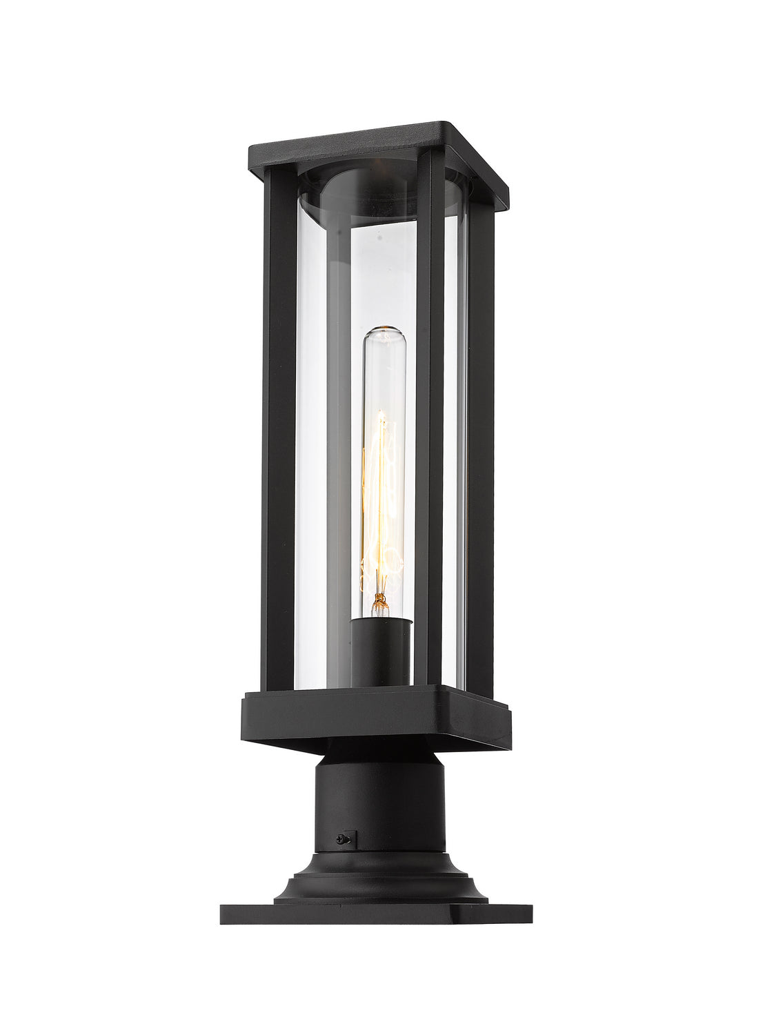 Z-Lite - 586PHMR-533PM-BK - One Light Outdoor Pier Mounted Fixture - Glenwood - Black
