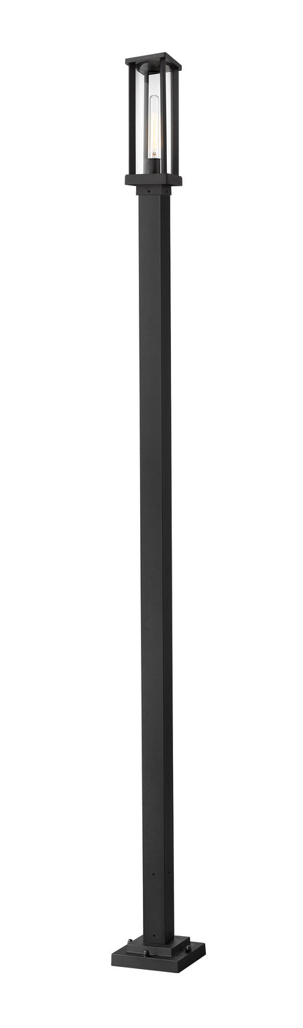 Z-Lite - 586PHMS-536P-BK - One Light Outdoor Post Mounted Fixture - Glenwood - Black