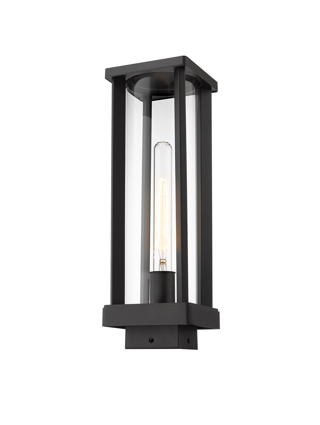 Z-Lite - 586PHMS-BK - One Light Outdoor Post Mount Fixture - Glenwood - Black