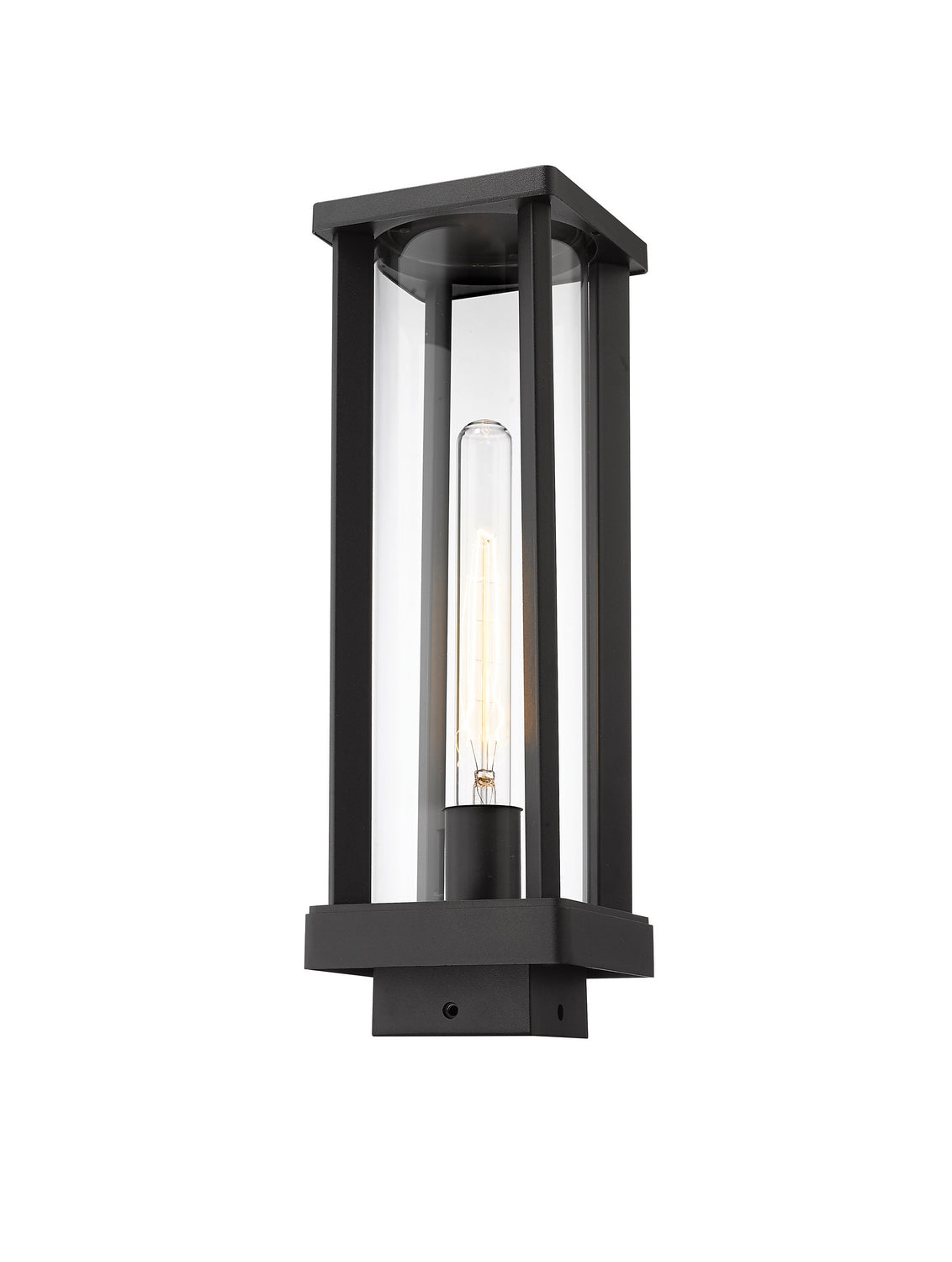Z-Lite - 586PHMS-BK - One Light Outdoor Post Mount Fixture - Glenwood - Black