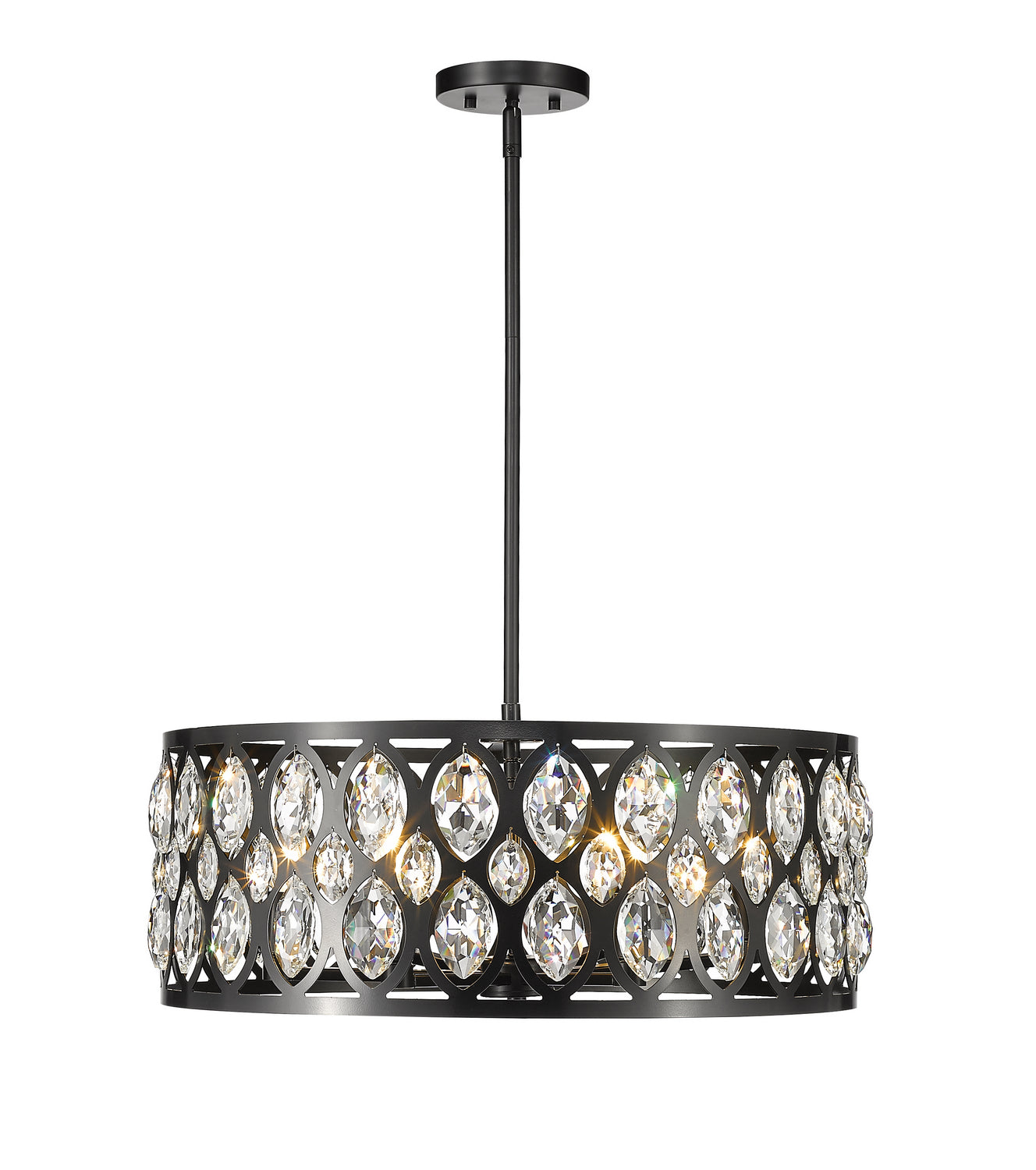 Z-Lite - 6010-24MB - Six Light Chandelier - Dealey - Matte Black