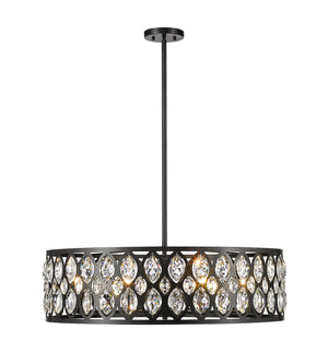 Z-Lite - 6010-30MB - Eight Light Chandelier - Dealey - Matte Black