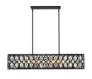 Z-Lite - 6010-42MB - Seven Light Linear Chandelier - Dealey - Matte Black