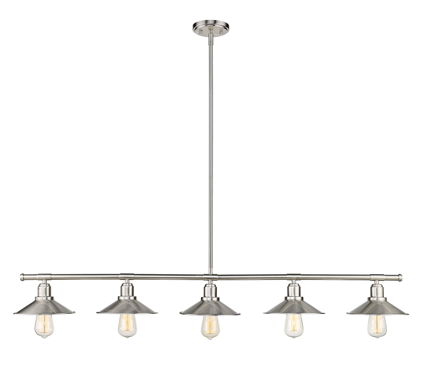 Z-Lite - 613-5L-BN - Five Light Linear Chandelier - Casa - Brushed Nickel