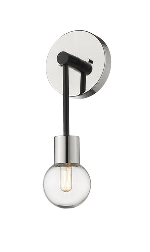 Z-Lite - 621-1S-MB-PN - One Light Wall Sconce - Neutra - Matte Black / Polished Nickel