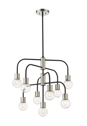 Z-Lite - 621-9MB-PN - Nine Light Chandelier - Neutra - Matte Black / Polished Nickel