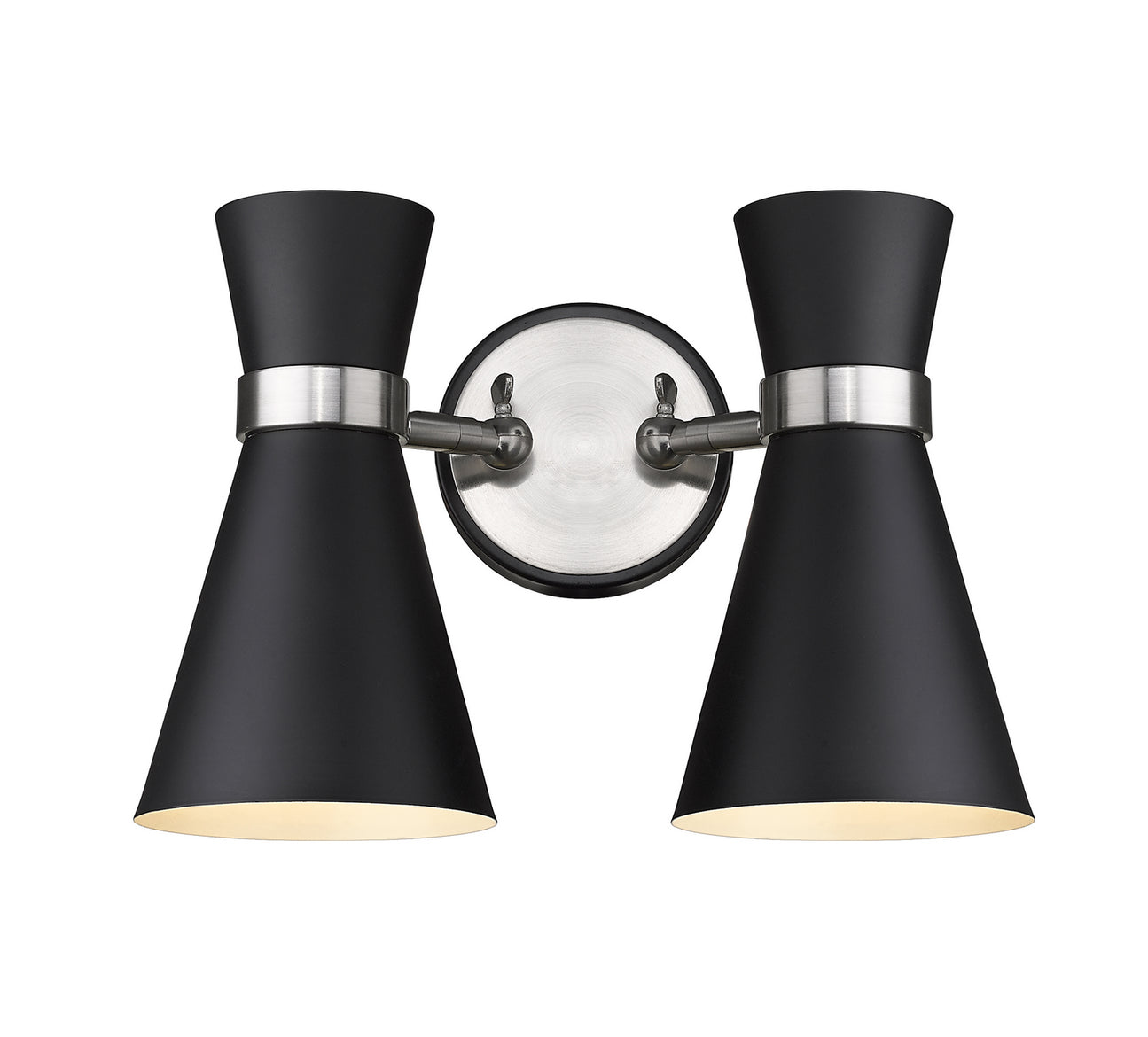 Z-Lite - 728-2S-MB-BN - Two Light Wall Sconce - Soriano - Matte Black + Brushed Nickel