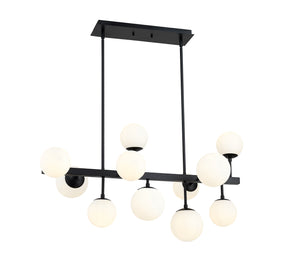 Z-Lite - 730-11L-MB - 11 Light Linear Chandelier - Midnetic - Matte Black