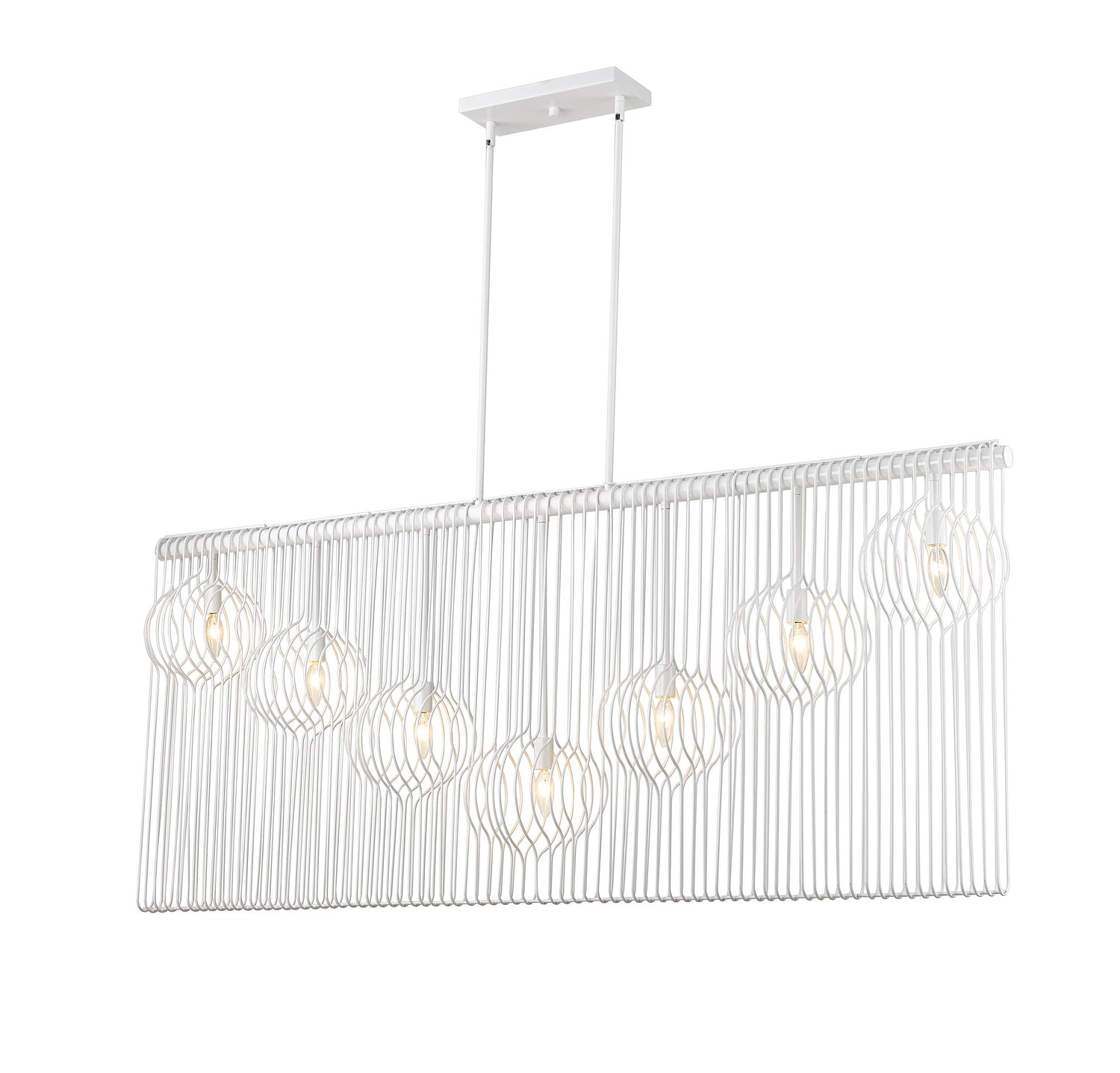 Z-Lite - 801-7L-WH - Seven Light Linear Chandelier - Contour - White