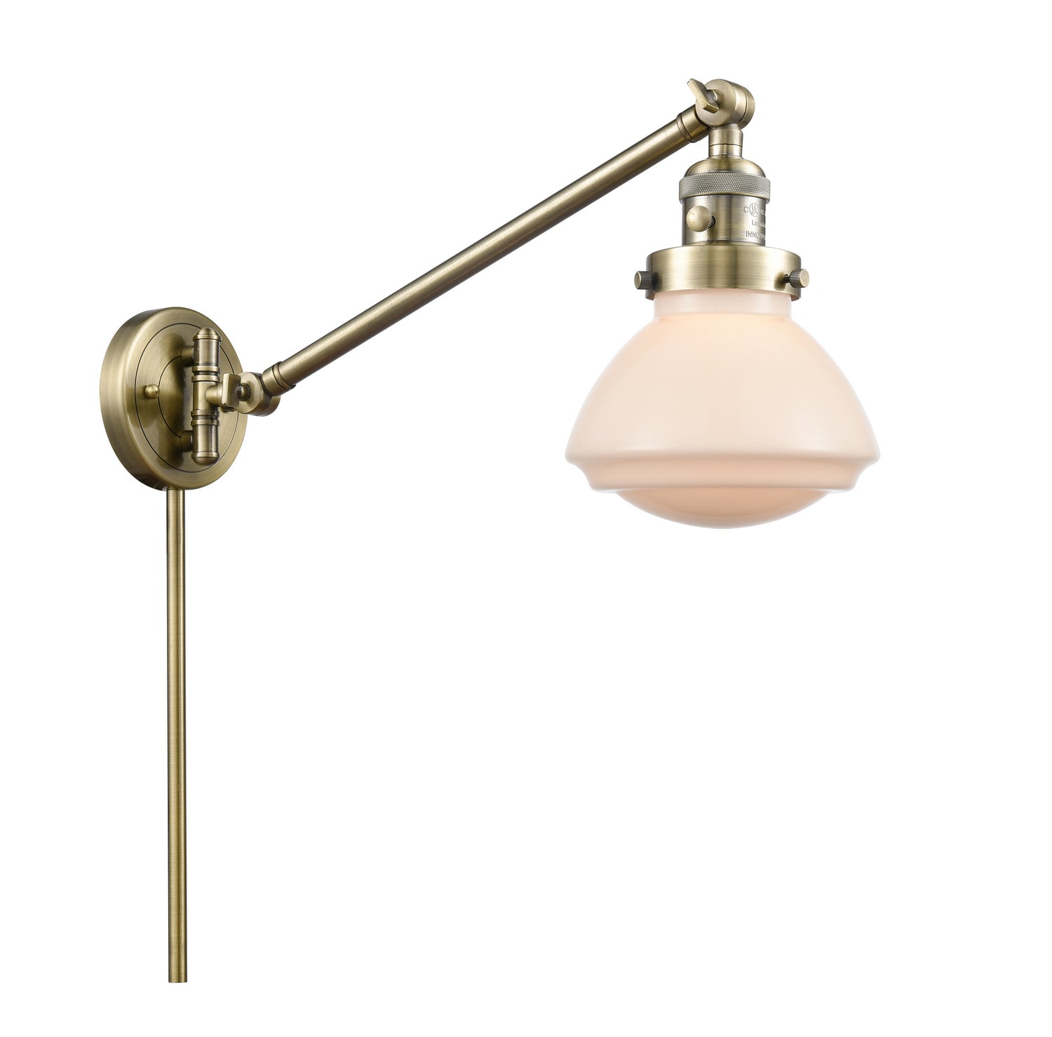 Innovations - 237-AB-G321 - One Light Swing Arm Lamp - Franklin Restoration - Antique Brass