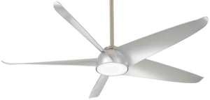 Minka Aire - F771L-BN/SL - 60"Ceiling Fan - Ellipse - Brushed Nickel W/ Silver