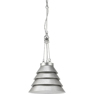 Progress Lighting - P500199-141 - One Light Pendant - Point Dume-Surfrider - Galvanized Finish