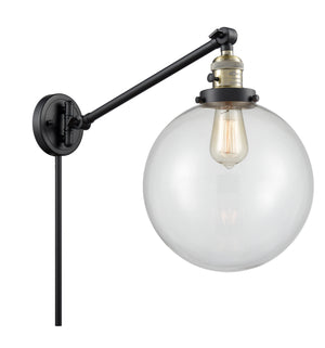 Innovations - 237-BAB-G202-10 - One Light Swing Arm Lamp - Franklin Restoration - Black Antique Brass