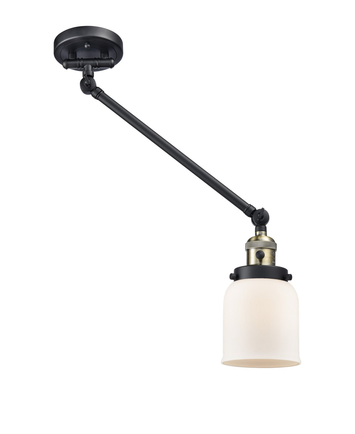 Innovations - 237-BAB-G51 - One Light Swing Arm Lamp - Franklin Restoration - Black Antique Brass