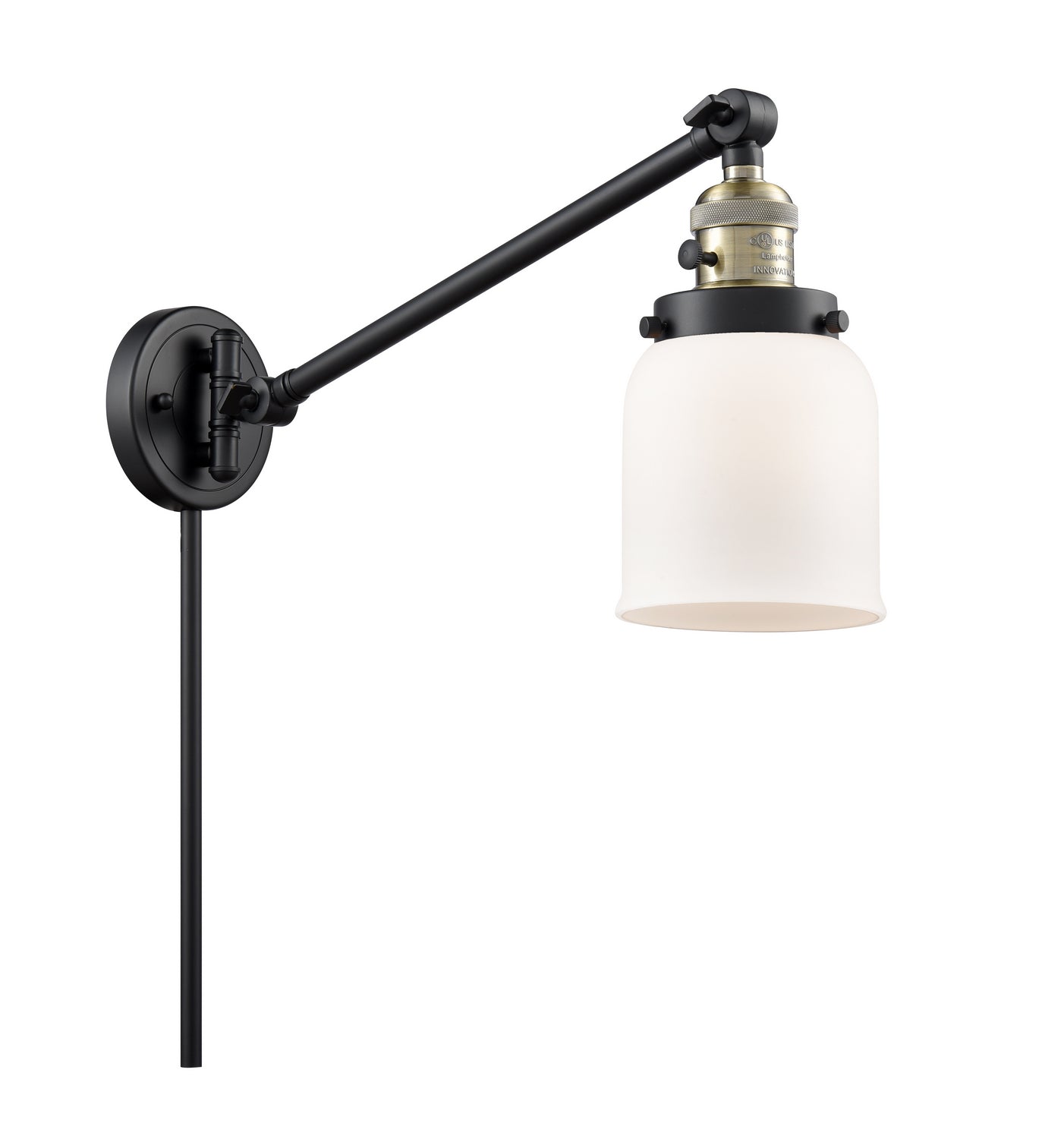 Innovations - 237-BAB-G51 - One Light Swing Arm Lamp - Franklin Restoration - Black Antique Brass