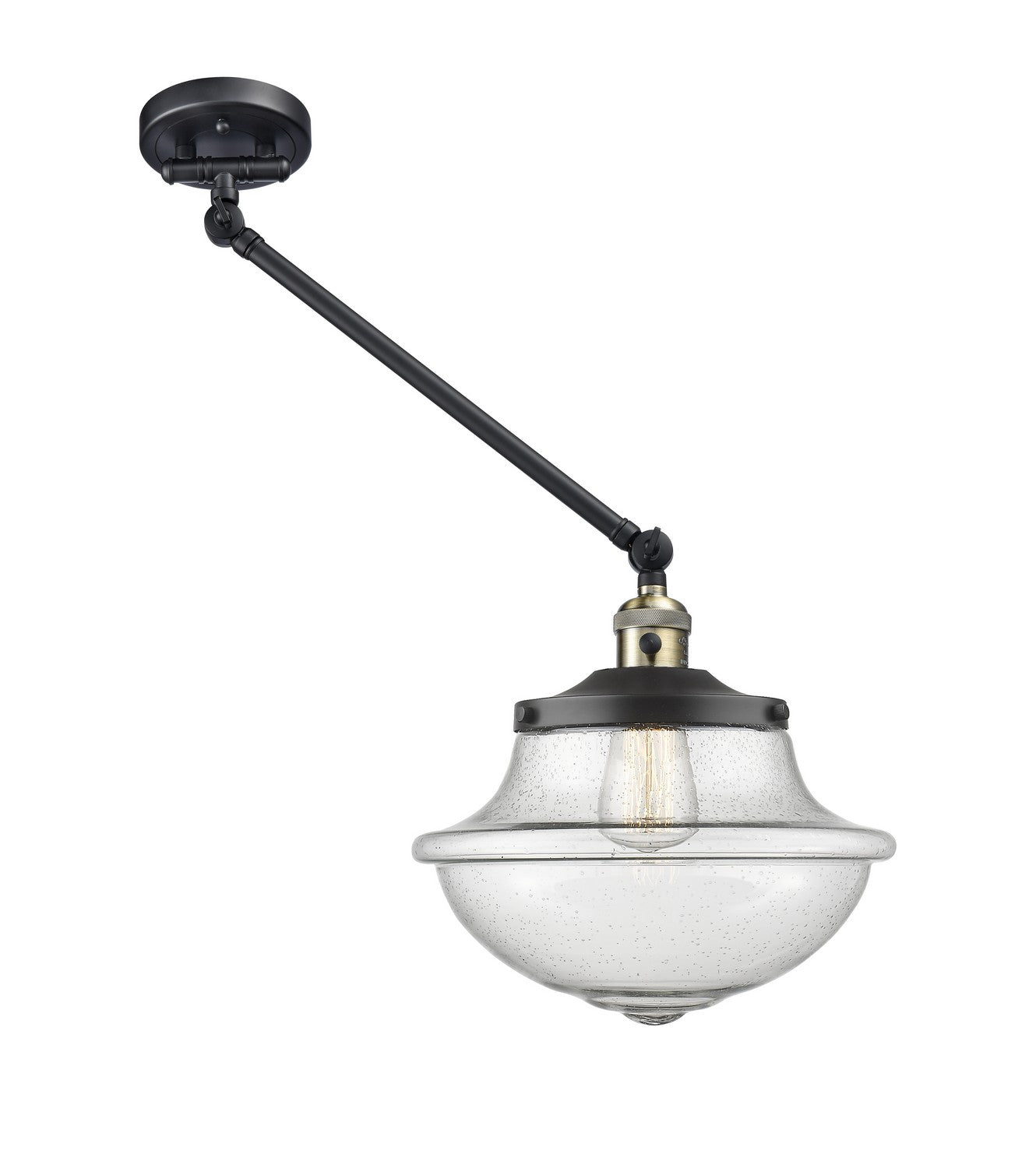 Innovations - 237-BAB-G544 - One Light Swing Arm Lamp - Franklin Restoration - Black Antique Brass