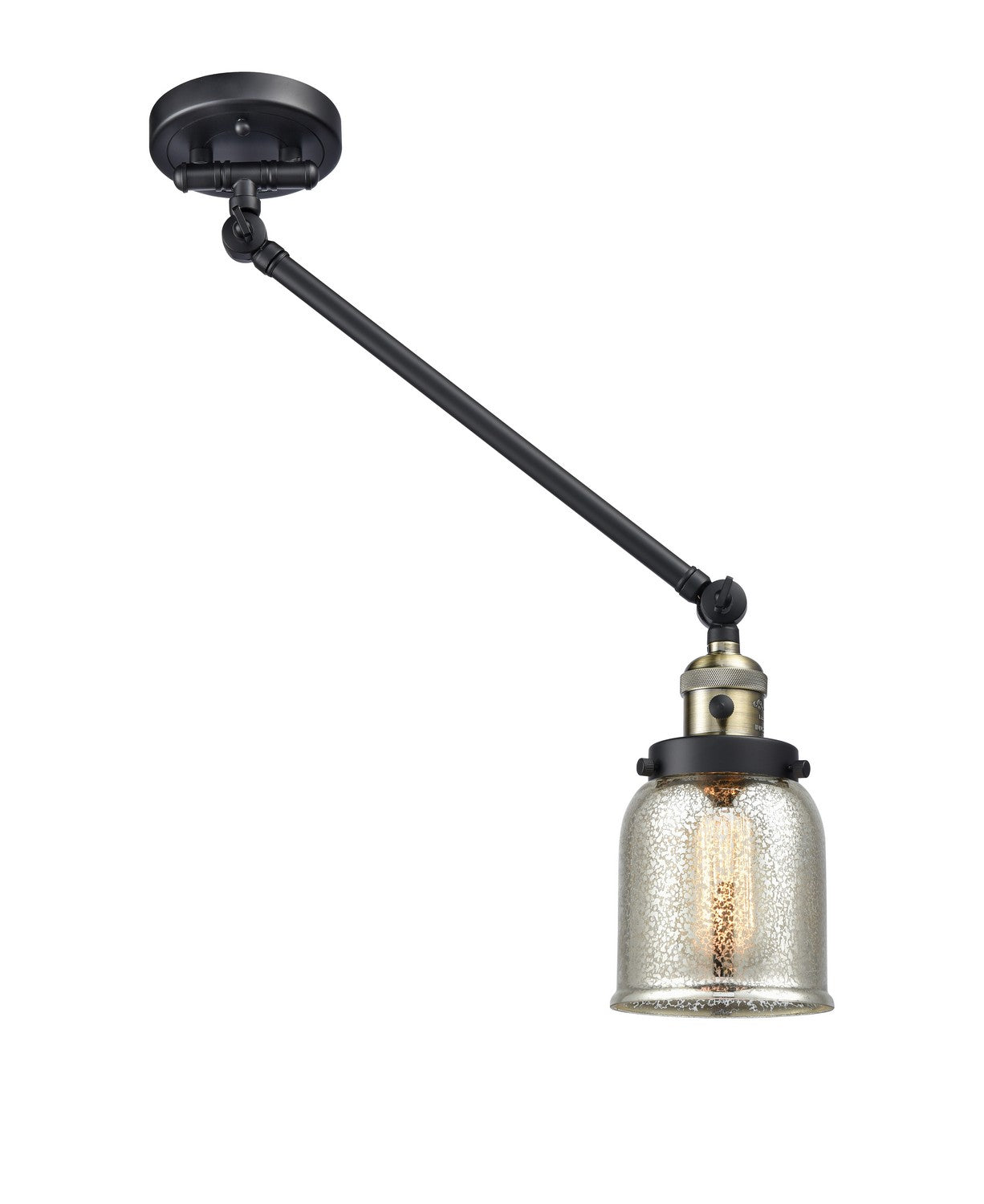 Innovations - 237-BAB-G58 - One Light Swing Arm Lamp - Franklin Restoration - Black Antique Brass