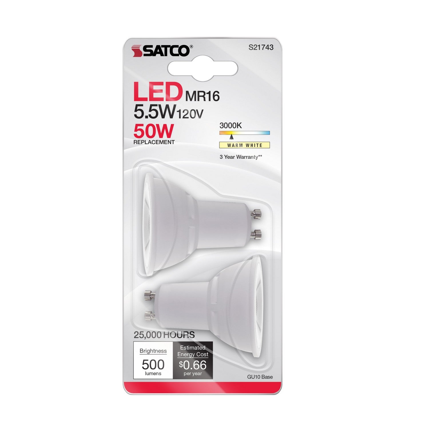 Satco - S21743 - Light Bulb - White