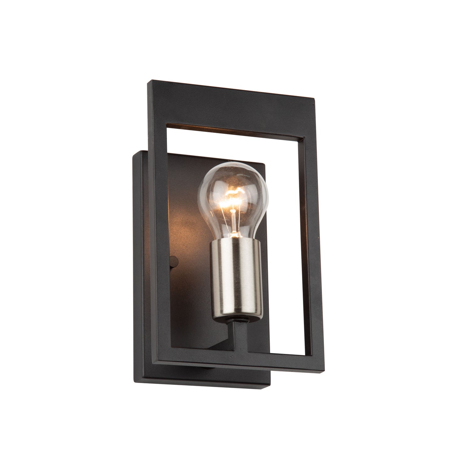 Artcraft - AC11177NB - One Light Wall Sconce - Sutherland - Black & Brushed Nickel