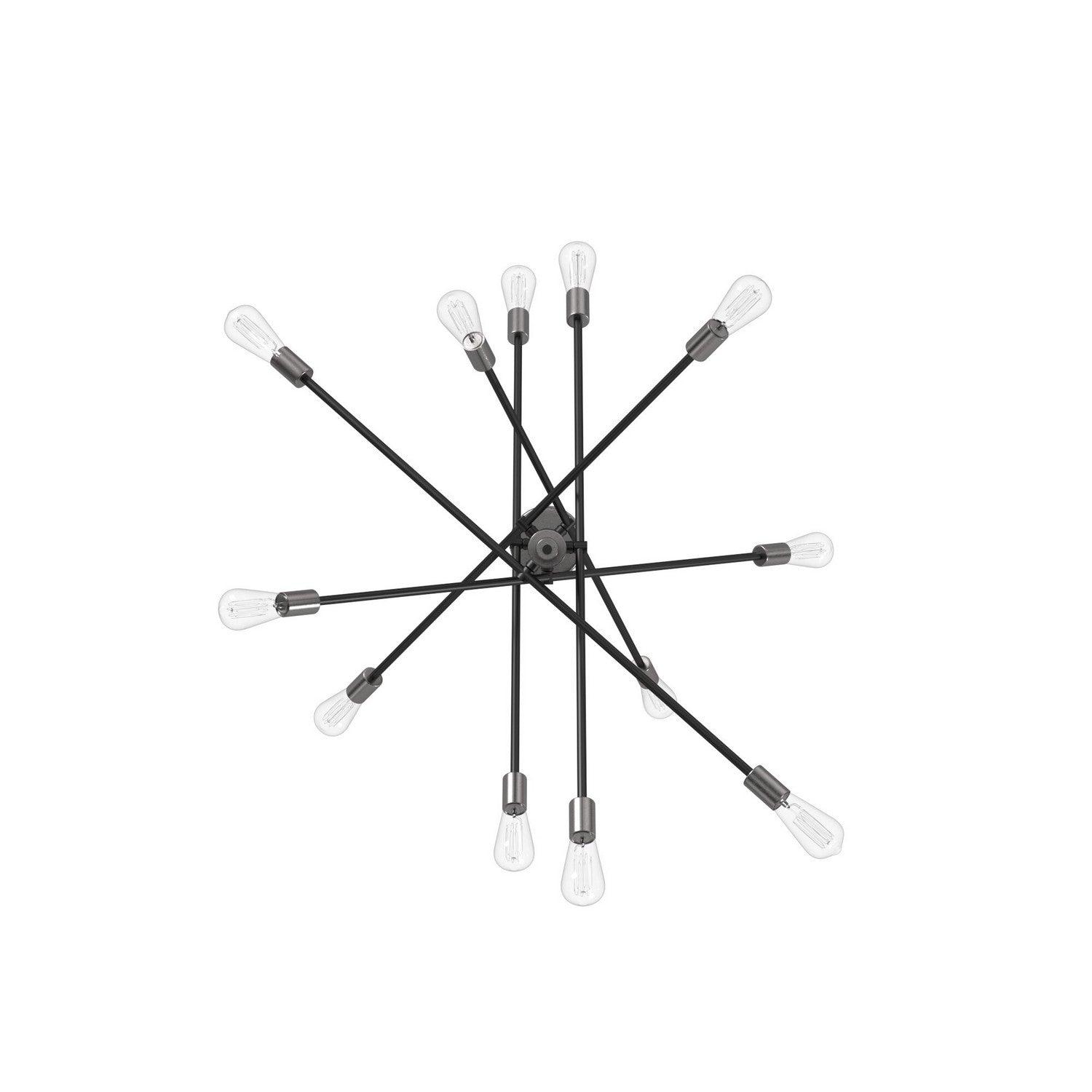 Artcraft - AC11255NB - 12 Light Pendant - Truro - Black & Brushed Nickel