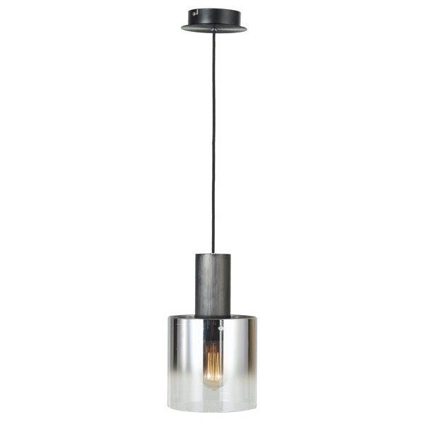 Artcraft - AC11520SM - One Light Pendant - Henley - Satin Black & Smoke Glass