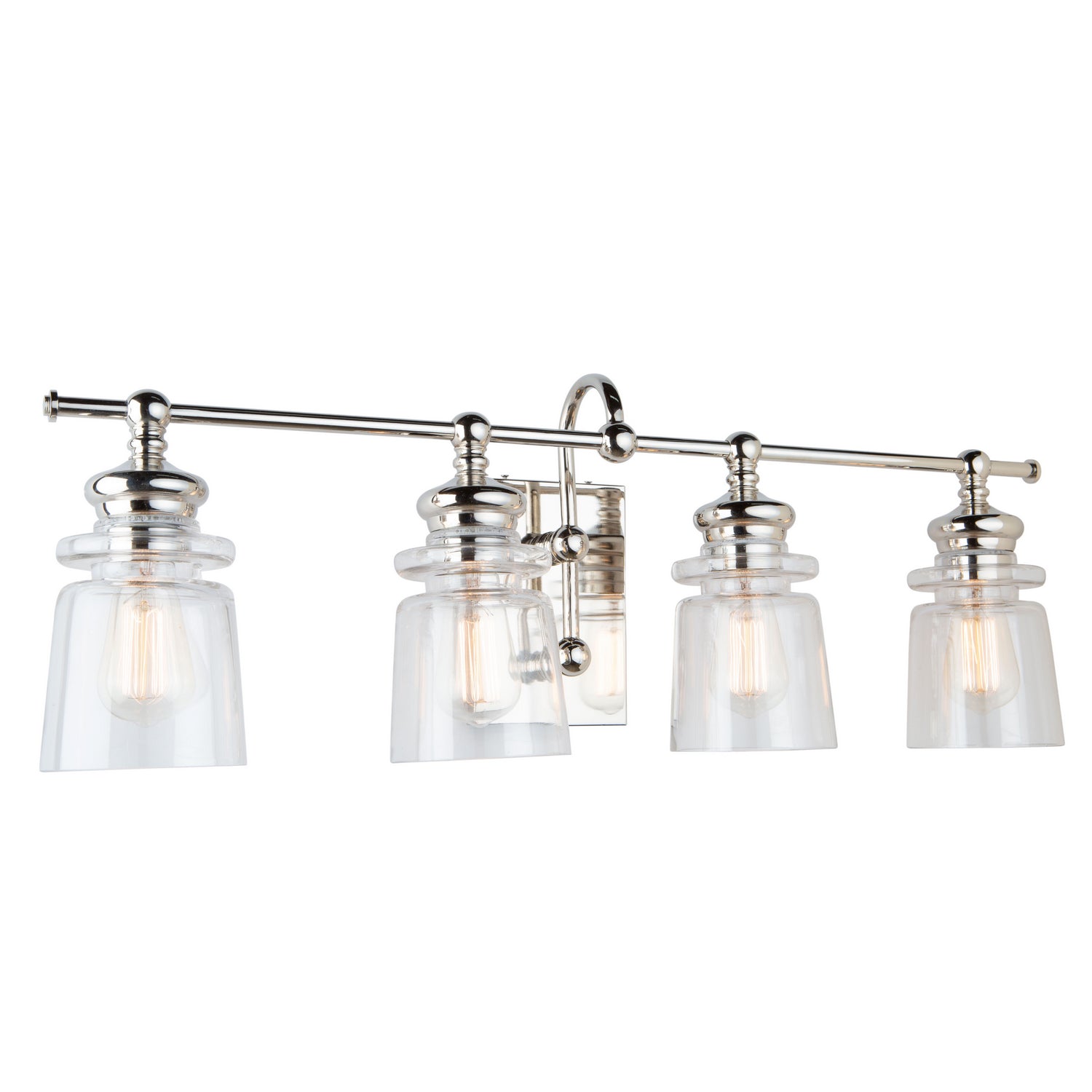 Artcraft - AC11594PN - Four Light Wall Mount - Castara - Polished Nickel